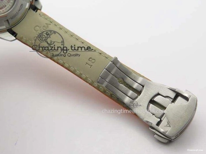 0214 Reliable Planet Ocean Professional SS V6F 37mm Ladies Orange Bezel On Orange Leather Strap A 8255